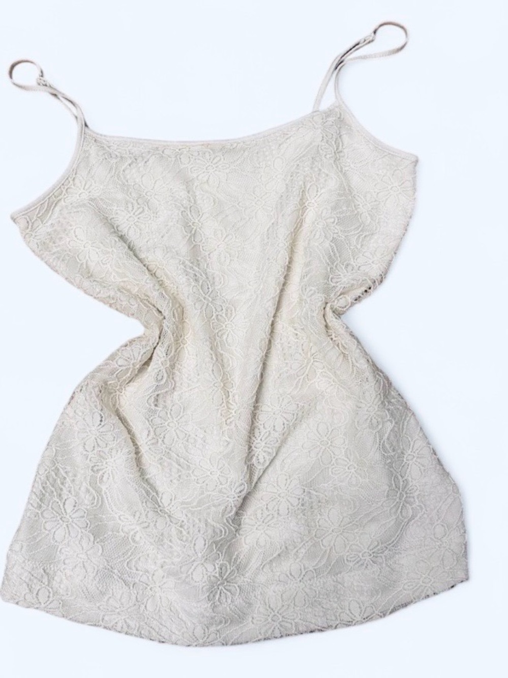 Ann Taylor Off-White Lace Tank Top